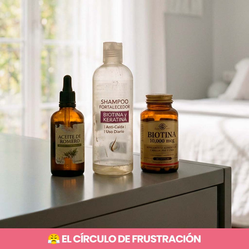 4. Probaste biotina, colágeno, champús caros... y NADA funcionó