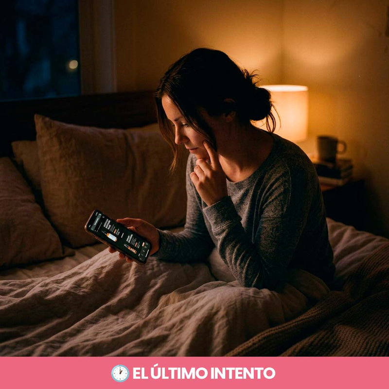 7. "Voy a probar una cosa más. Si no funciona, me rindo."